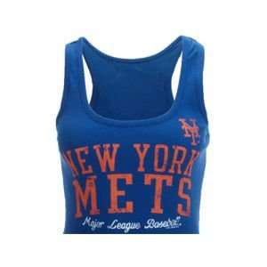  New York Mets GIII MLB Line Up Ribbed Tank: Sports 