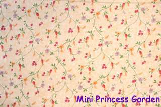   Miniature Interior Tiny Bella Flower Print Lovely Wallpaper Sheet