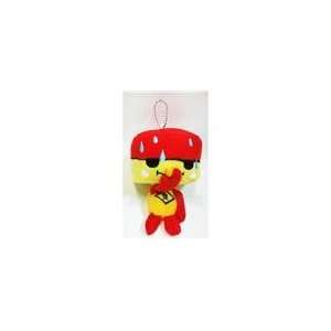  Stinky Tofu Red with Suction Cup 6 Plush Keychain Toys 