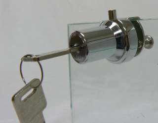 Chrome Glass Cabinet Swinging Door Lock   Showcase  