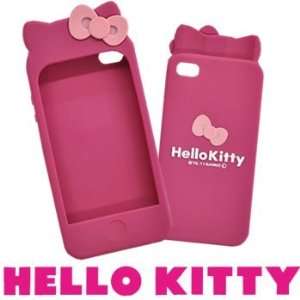   Hello Kitty iPhone 4 Soft Cover with Ears (Pink) Cell Phones