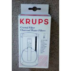 Krups Crystal Filter Charcoal Water Filters    Use with Krups Crystal 