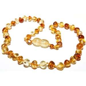   Baltic Amber Teething Necklace   Baroque Honey and Lemon Toys & Games