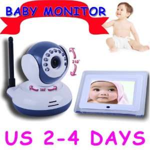 Digital 360tvl Night Vision Baby Monitor 2 way Talk Audio Intercom 