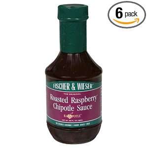   Roasted Raspberry Chipotle Sauce, 20 Ounce Bottles (Pack of 6