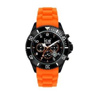 Ice Watch Mens CH.BO.B.S.10 Orange Silicone Quartz Watch with Black 