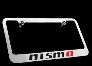   Front Rear Chrome Metal License Plate Frame with Screws Caps  