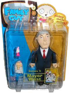 Family Guy Mayor West Figure MIB Series 3 Mezco Toy  