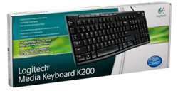 Logitech Media Keyboard K200 With One touch Media and Internet Keys 