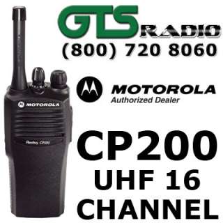 MOTOROLA RADIUS CP200 UHF 16 CH TWO WAY RADIO CP 200 2  
