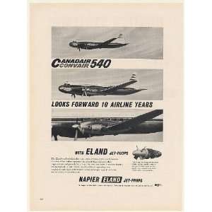   Aircraft Napier Eland Jet Prop Engine Print Ad (54141)