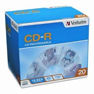  CD R Discs 700MB/80min 52x w/Slim Jewel Cases 511820 Electronics