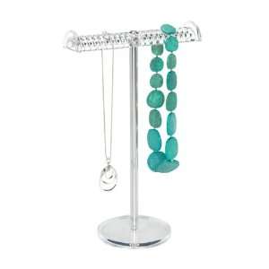    The Container Store Acrylic Grooved Necklace Stand