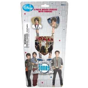  The Jonas Brothers Pencil w/Shaped Eraser Topper Case Pack 