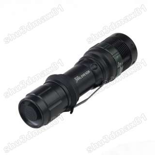   Zoom Adjustable Focus Super Bright CREE Q5 LED Flashlight Torch Alloy