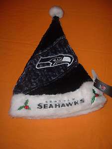 Seattle Seahawks NFL Plush Santa Hat  