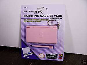 Nintendo DS Carrying Game Case Stylus Keychain Pink  