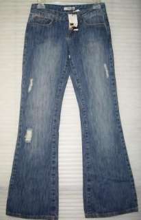 NWT Womens Juniors Billabong Jeans w/ Rhinestones Beads back pockets 