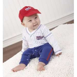  Dreamzzz Baby Baseball Three Piece Layette Set in All Star Gift Baby