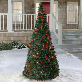 Brookstone Pre Lit Pull Up Christmas Tree 6 Multi Color  