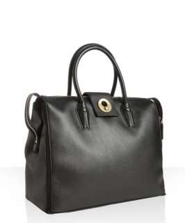 Yves Saint Laurent black leather Muse Two Cabas tote bag