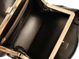 Vintage Granada Black Patent Leather Handbag 1960’S  