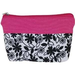  Canvas Cosmetic Case Pink Floral Electronics