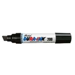 Markal Dura Ink 200 Permanent Ink Marker with Broad Chisel Tip, Black 