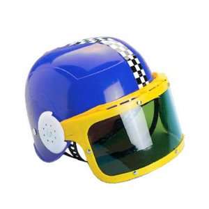    Child Blue Costume Race Car Racing Helmet & Visor Toys & Games