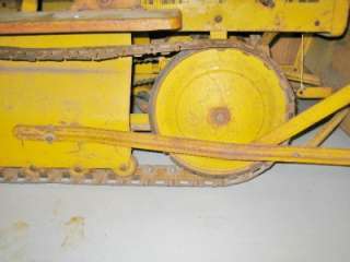   Caterpillar Bulldozer Pedal Car/Tractor Orig. Tracks Unrestored Cat D4