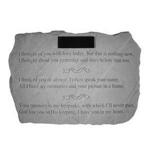   : Personalized I Thought Of You Memorial Stone: Patio, Lawn & Garden