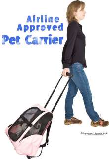   AIRLINE DOG BACKPACK ROLLING PET CARRIER LUGGAGE 813709015783  