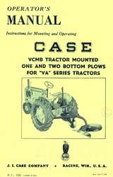 Case VCMB 1 2 Bottom Plows VA Series Operators Manual  