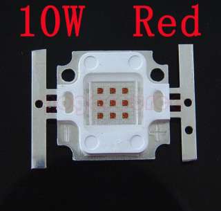 10W red high power LED 600Lm lamp light 10 watt module  