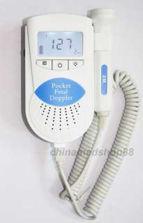 New 3MHz Fetal Doppler, fetal heart monitor, Free gel  