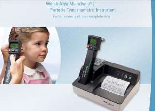 Welch Allyn MicroTymp2 Set With Charging Stand & Printer (Model 93690)