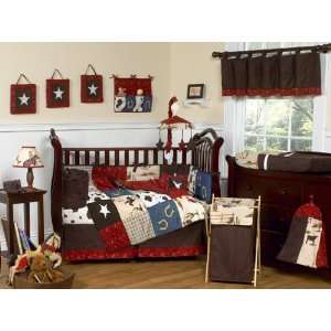Wild West Cowboy Western Horse 9 Piece Baby Boy Crib Bedding Set By 