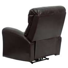Flash Chair Recliner Leather Brown Powered Auto Massage  