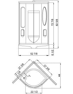 Dreamline Atlantica Jetted & Steam Shower SHJC 1238386 01  