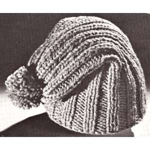  Vintage Knitting PATTERN to make   Knitted Beanie SNOW SKI 
