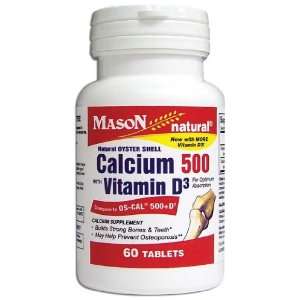  4 Pack Special of MASON NATURAL CALCIUM +D /OSCAL 500MG 