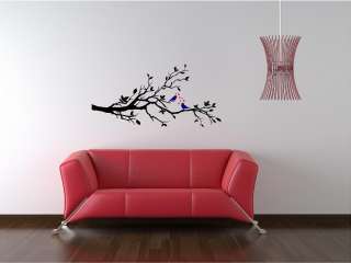 Tree Bird Branch Vinyl Wall Art Decal Mural Removable  