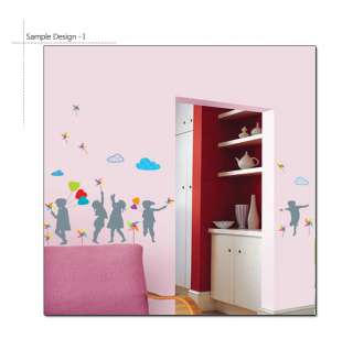 PINWHEEL & KIDS ★ MURAL DECAL REMOVABLE WALL STICKERS  