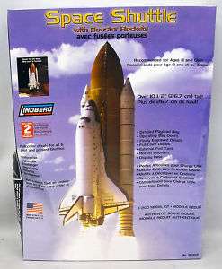 Space Shuttle with Booster Rockets by Lindberg 1/200 Scale Model Kit 