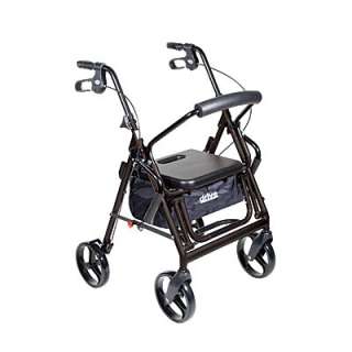 Dual Transport Wheelchair Chair Rollator Walker BLACK  