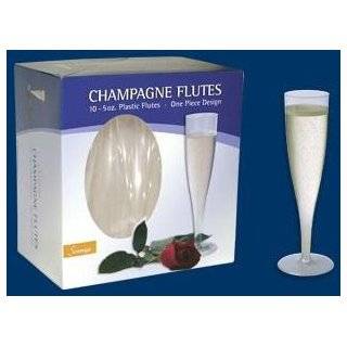 Sovereign 5oz Plastic Champagne Flutes Glasses 30 1 Piece Design 