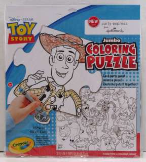 Toy Story Birthday Party Jumbo Coloring Floor Puzzle  
