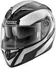 Shark S 900 Full Face Motorcycle Helmet Black/Silver Elipse Extra 
