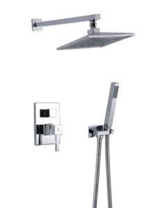 New Square Rain Style Wall Mount Shower Faucet  