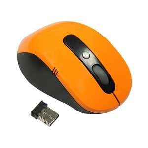  New Orange Wireless Portable Optical Mouse USB 2.0 